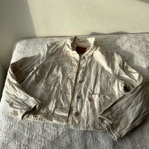 Levi beige denim jacket